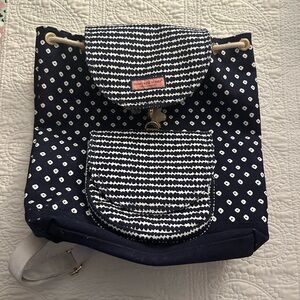 Vineyard Vines Navy and White Backpack